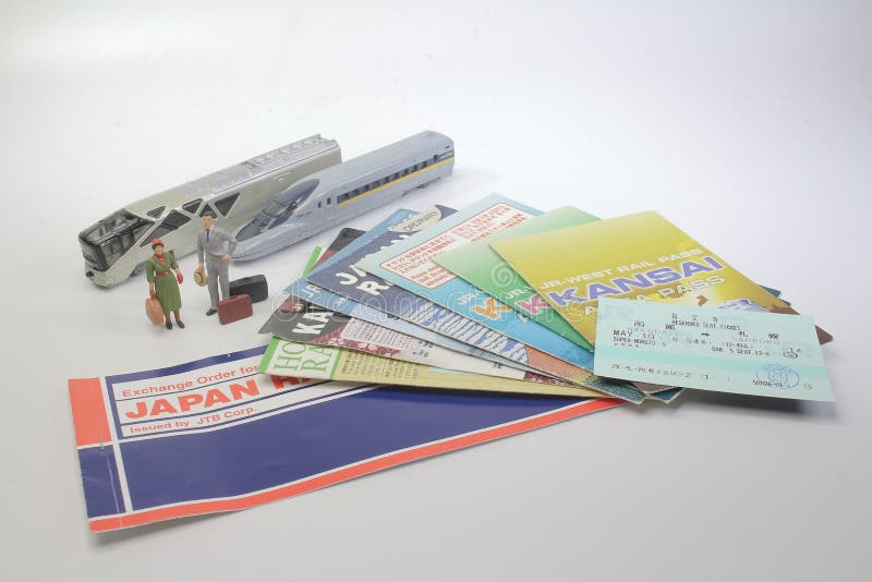 A JR Ticket Japan Rail Pass with Figure Editorial Image Image of