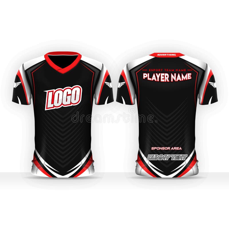 Buy Jersey Design - Red and Black Line Soccer Jersey Design