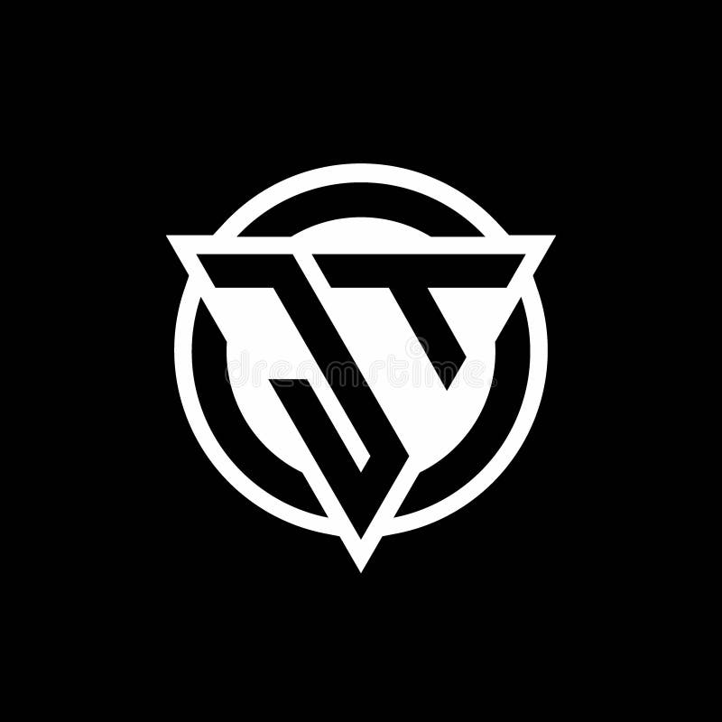 JT Logo With Negative Space Triangle Shape And Circle ...