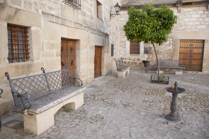 Juan de Valencia Square Ubeda royaltyfria foton Juan de Valencia Square Ubeda royaltyfria foton