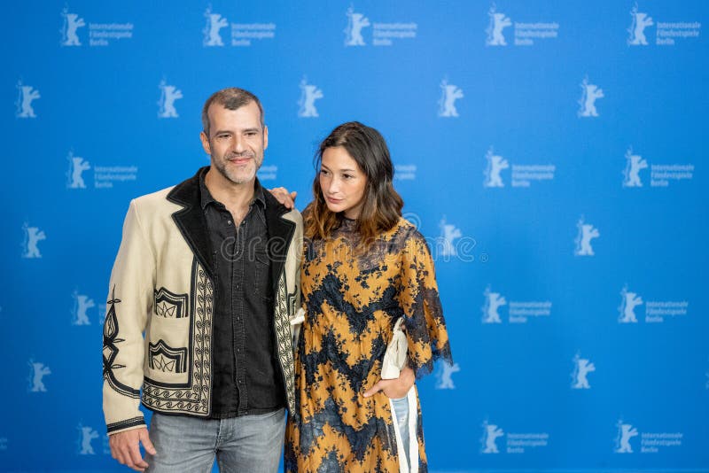 BERLIN, GERMANY-February 08: L-R Juan Pablo Olyslager, Diane Bathen poses at the `Tremors` Temblores photocall during the 69th Berlinale International Film Festival. BERLIN, GERMANY-February 08: L-R Juan Pablo Olyslager, Diane Bathen poses at the `Tremors` Temblores photocall during the 69th Berlinale International Film Festival