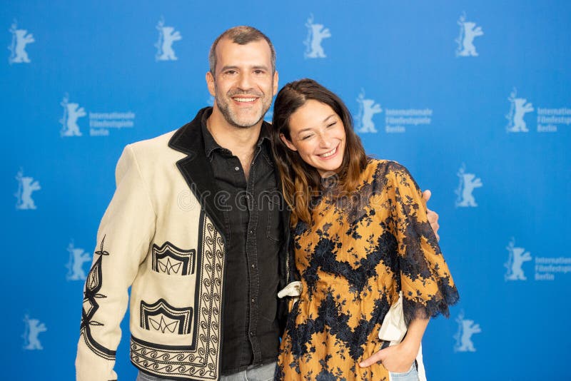 BERLIN, GERMANY-February 08: L-R Juan Pablo Olyslager, Diane Bathen poses at the `Tremors` Temblores photocall during the 69th Berlinale International Film Festival. BERLIN, GERMANY-February 08: L-R Juan Pablo Olyslager, Diane Bathen poses at the `Tremors` Temblores photocall during the 69th Berlinale International Film Festival