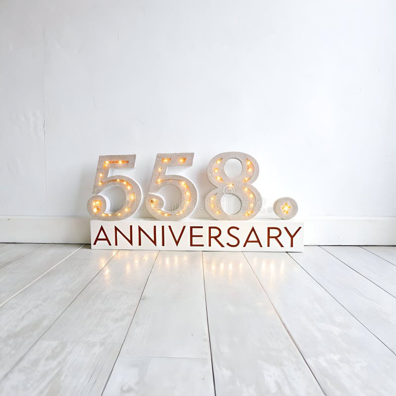 Jubileumtekst, effect stock illustratie