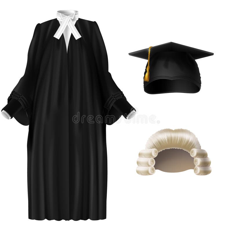 Vector Set of Ceremonial Clothing for Judges Stock Vector ...