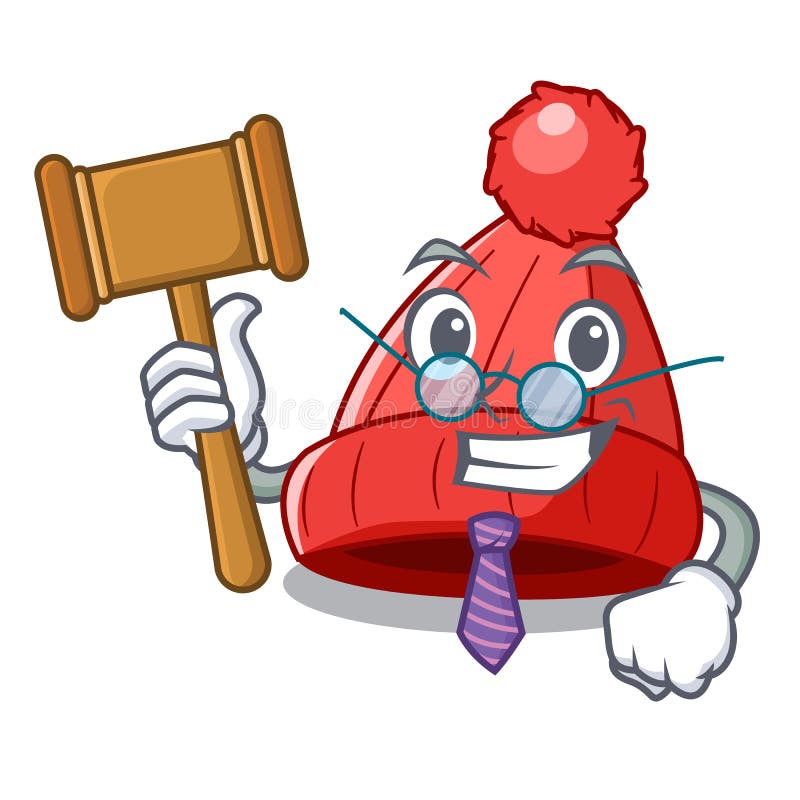 Judge beanie hat isolated on the mascot royalty free illustration Judge beanie hat isolated on the mascot royalty free illustration