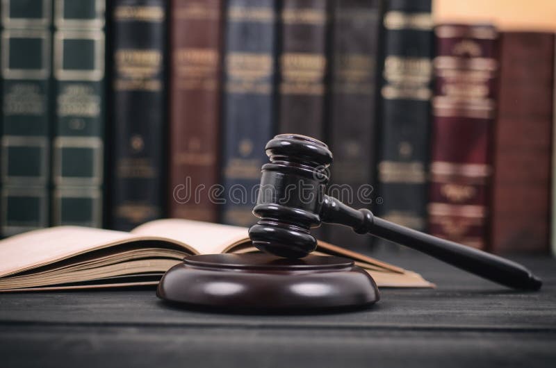 Judge Gavel and Law Book on a Black Wooden Background, Law Library Concept  Stock Photo - Image of concept, gavel: 177358476