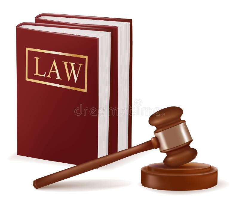 Judge Gavel And Law Books Stock Vector Illustration Of Juridical 17517224