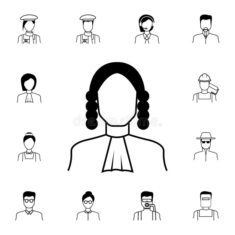 Judge icon. Detailed set of Proffecions icons. Premium quality graphic design sign. One of the collection icons for websites, web stock illustration