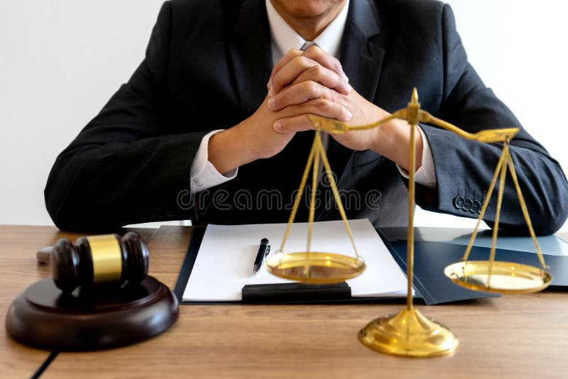 Judge lawyer gavel work in office with balance stock photography Judge lawyer gavel work in office with balance stock photography