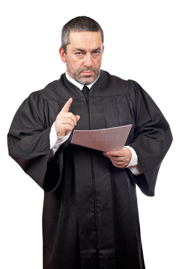 Judge Reading The Sentence Royalty Free Stock Image Image 9541746