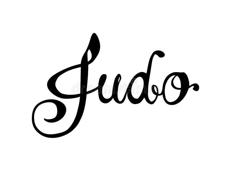 Judo word retro stock vector. Illustration of training 106162118