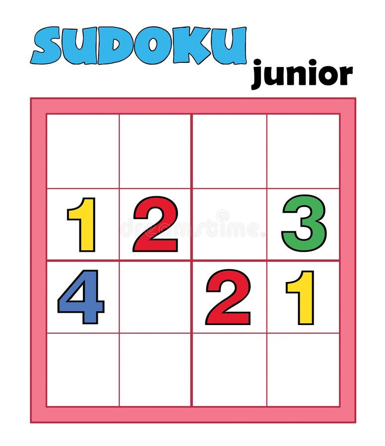 Telégrafo Humildad mosquito Juego 95, sudoku 12 stock de ilustración. Ilustración de fondo - 18799837