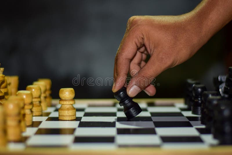 Juego de ajedrez para las ideas y competencia y estrategia Fotografiado en un tablero de ajedrez fotografía de archivo Juego de ajedrez para las ideas y competencia y estrategia Fotografiado en un tablero de ajedrez fotografía de archivo