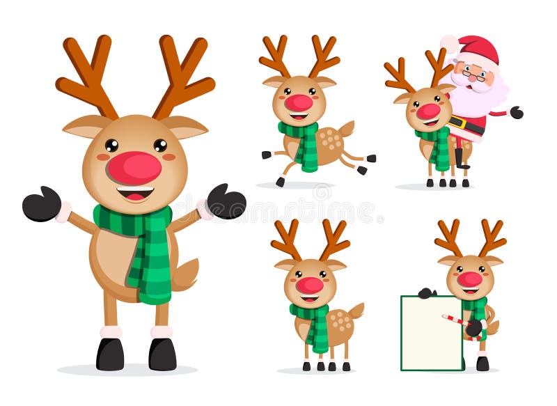 Juego De Caracteres Del Vector Del Reno Personajes De Dibujos Animados De La Navidad De Rudolph Ilustración del Vector - Ilustración de icono, fondo: 126373879 Juego De Caracteres Del Vector Del Reno Personajes De Dibujos Animados De La Navidad De Rudolph Ilustración del Vector - Ilustración de icono, fondo: 126373879