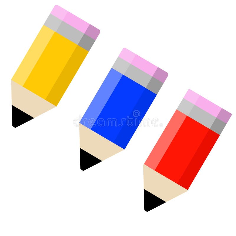 juego de lápices de colores. icono para la creatividad y el dibujo