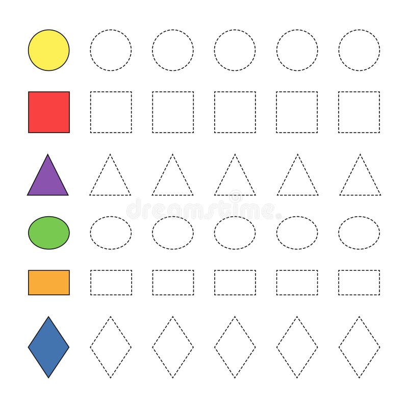 Juego Educativo Simple Con Diversas Figuras Geometricas Para Los