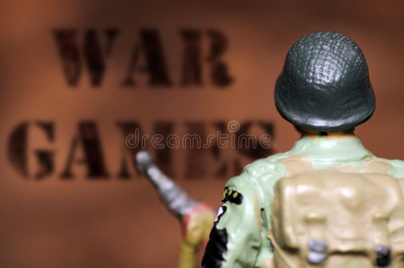 Juegos de guerra fotografía de archivo Juegos de guerra fotografía de archivo