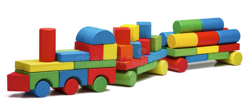 Juegue la furgoneta de las mercancías del tren, transporte de madera del ferrocarril del cargo de los bloques fotografía de archivo libre de regalías Juegue la furgoneta de las mercancías del tren, transporte de madera del ferrocarril del cargo de los bloques fotografía de archivo libre de regalías