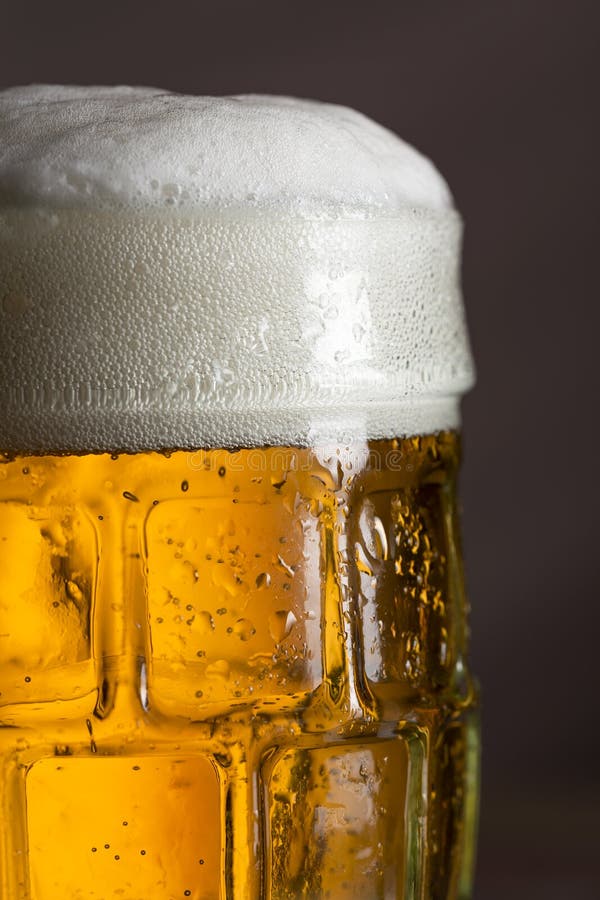 Jug of cold pale beer stock photo. Image of frosty, fermentation