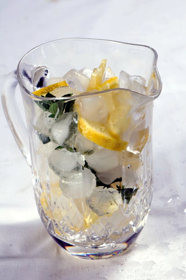 Jug of lemonade stock photo. Image of mint, food, lemon 6609784