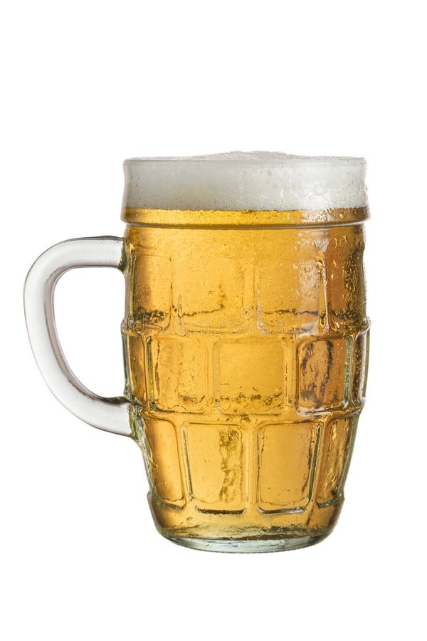 Jug of pale beer stock image. Image of frosty, isolated 94757879