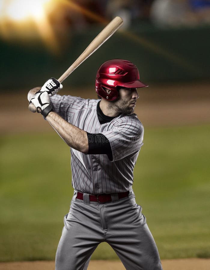 Baseball Player on a baseball Stadium. Baseball Player on a baseball Stadium.