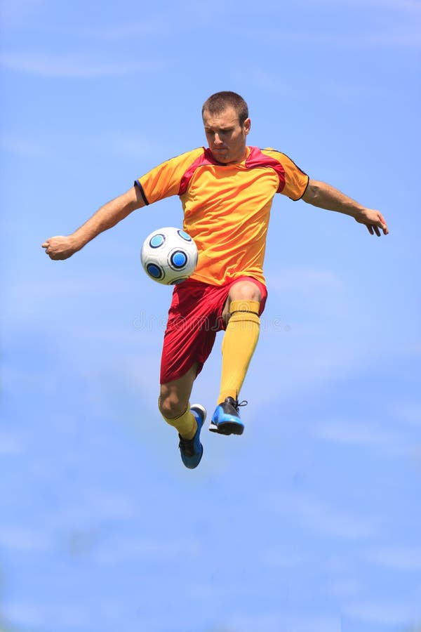 Jugador de fútbol foto de archivo Jugador de fútbol foto de archivo