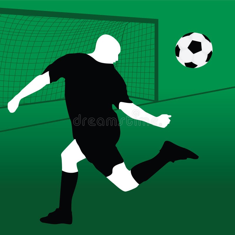Jugador de fútbol ilustración del vector Jugador de fútbol ilustración del vector
