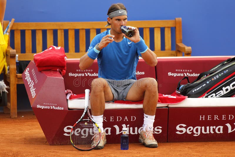 Jugador de tenis español Rafa Nadal fotografía de archivo Jugador de tenis español Rafa Nadal fotografía de archivo