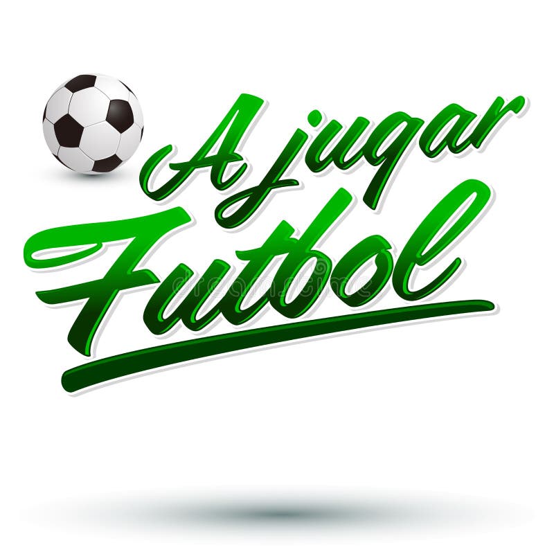 A jugar Futbol - Lets play soccer spanish text