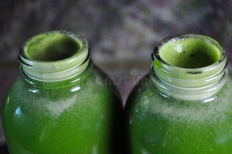 Jugo verde sano y delicioso foto de archivo libre de regalías Jugo verde sano y delicioso foto de archivo libre de regalías