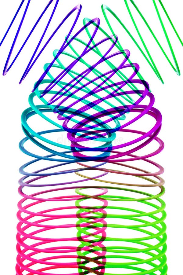 Juguete Del Muelle En Espiral Imagen de archivo editorial - Imagen de  objeto, juego: 25433454