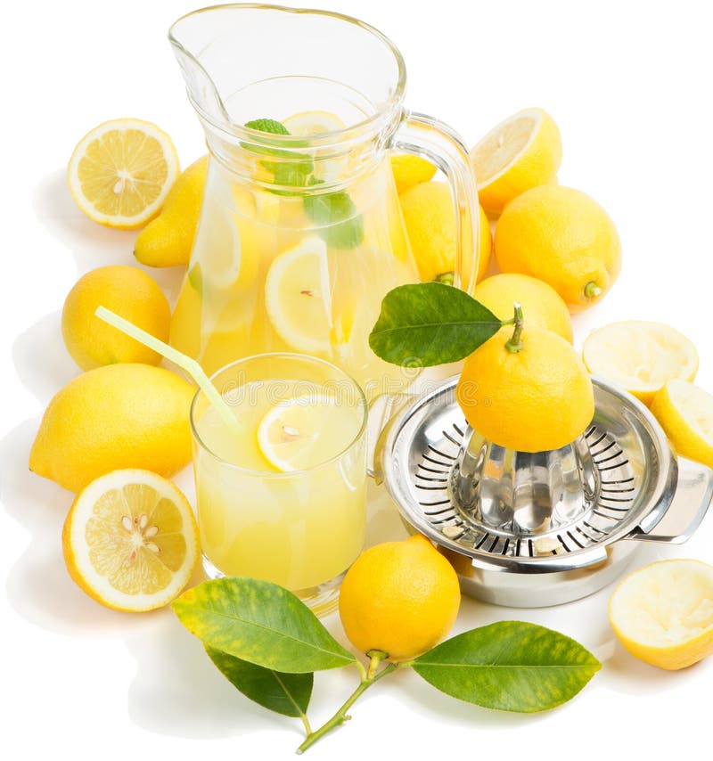 Juice of lemon stock image. Image of food, leaf, cocktail 38917761