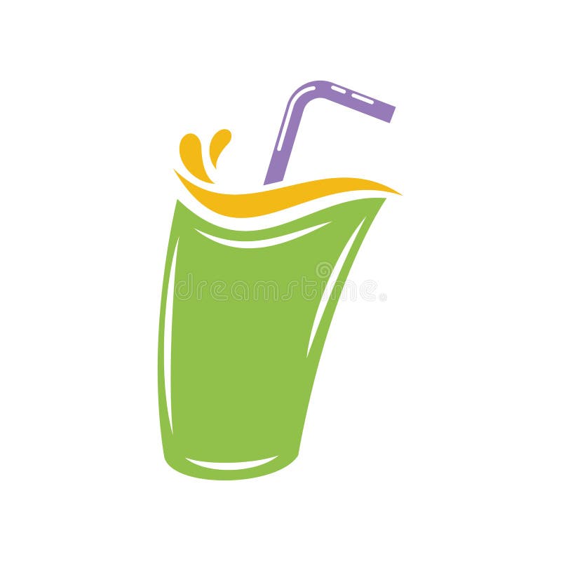 Juice Logo Fresh Drink Brand Stock Vector Illustration of fresh