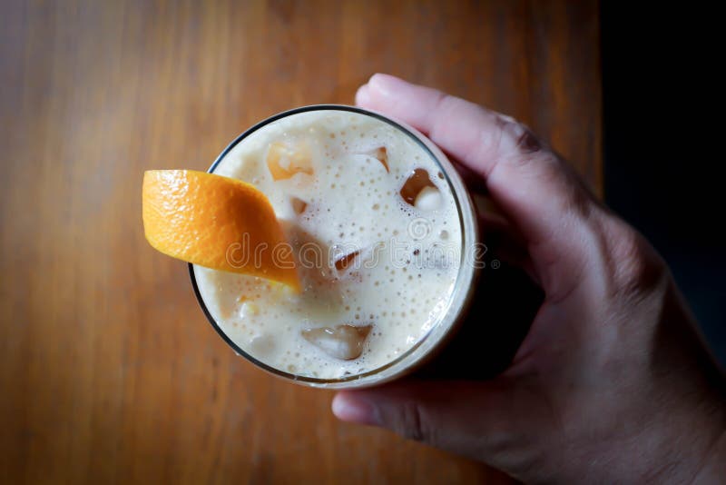 Juice, Orange Juice and Espresso Stock Image Image of cocktail, black