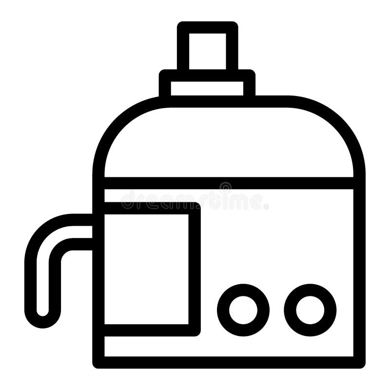 Juicer Thin Line Icon. Juice Machine Vector Illustration Isolated On White. Juice Maker Outline
