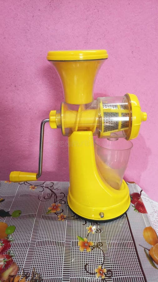 Yellow juicer stock photo. Image of drink, juice, fresh 7081844