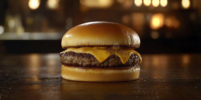Juicy Cheeseburger Gourmet Burger Photo stock illustrationer