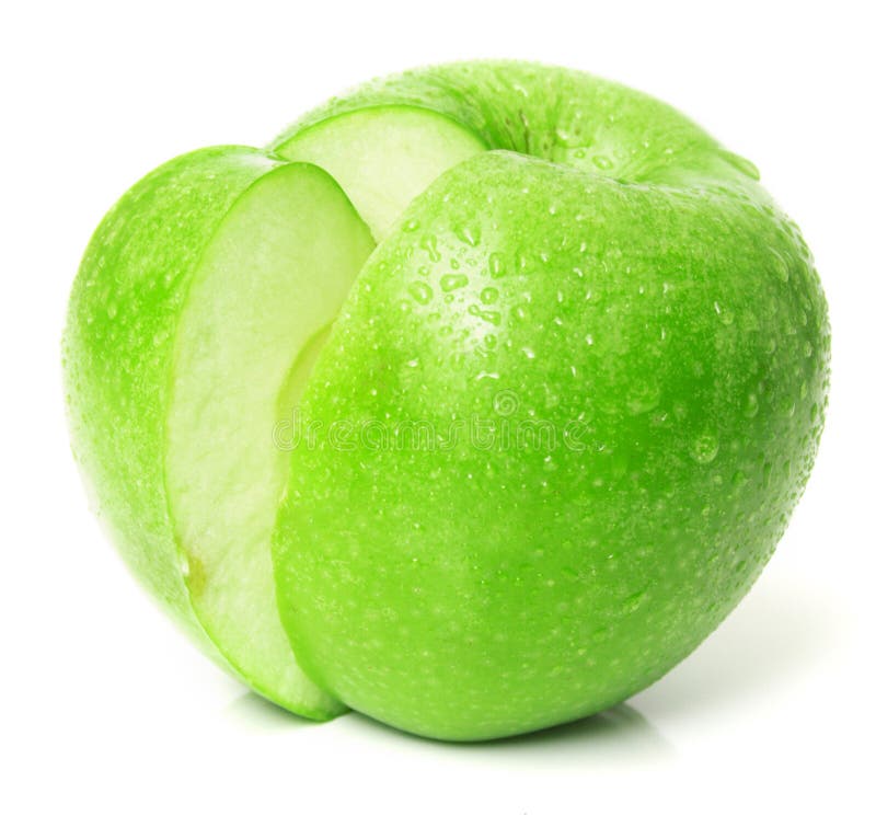 Juicy green apple