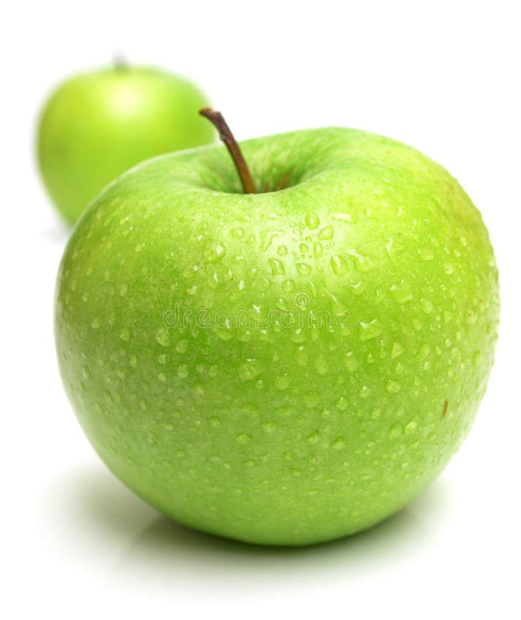 Juicy green apples 3