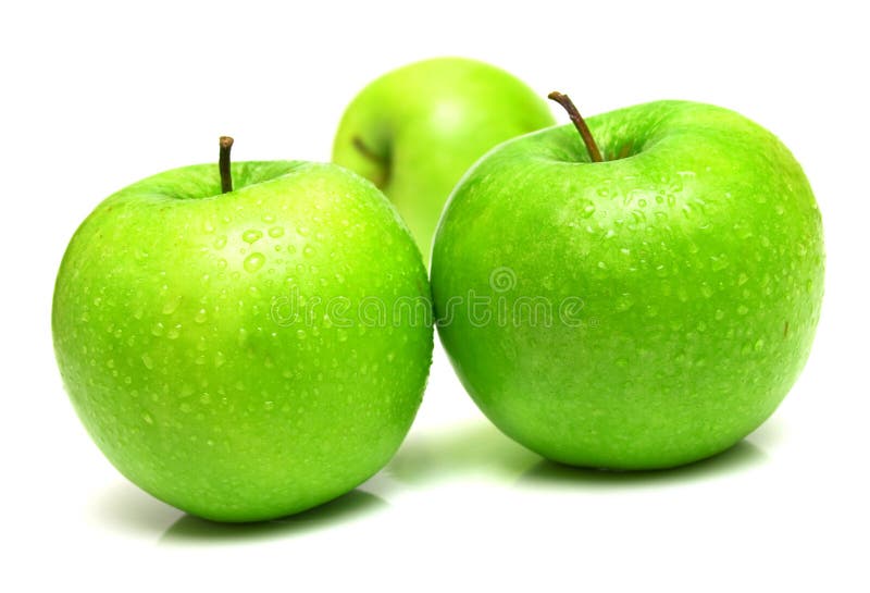 Juicy green apples 4