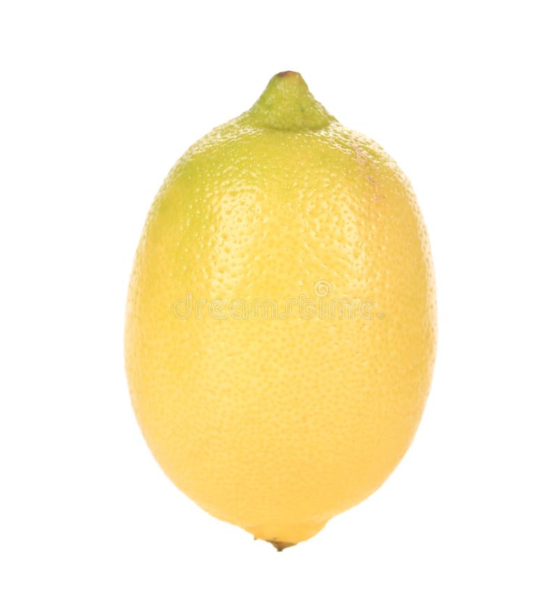 Juicy lemon closeup. Isolated on a white background. Clear closeup view stock images, royalty-free photos and pictures