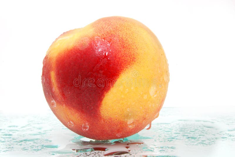 Juicy peach stock photo. Image of crisp, ingredient, nutrition 4122614