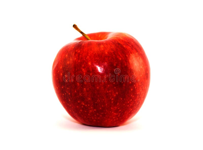 Juicy ripe red apple