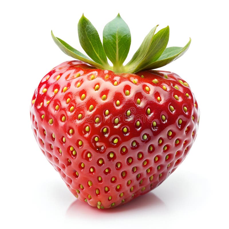 Juicy Strawberry Splash Frische rote Früchte isoliert auf weißem Hintergrund lizenzfreie abbildung