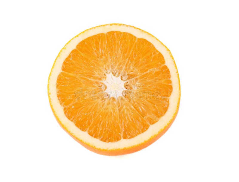 Juicy sweet orange half