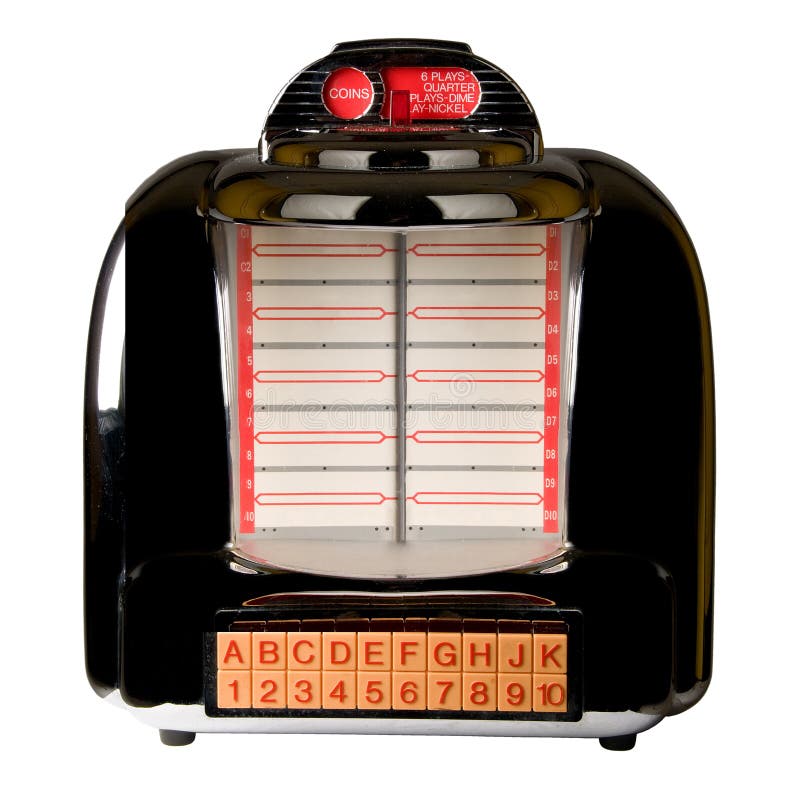 Retro Jukebox isolated on White Background. Retro Jukebox isolated on White Background