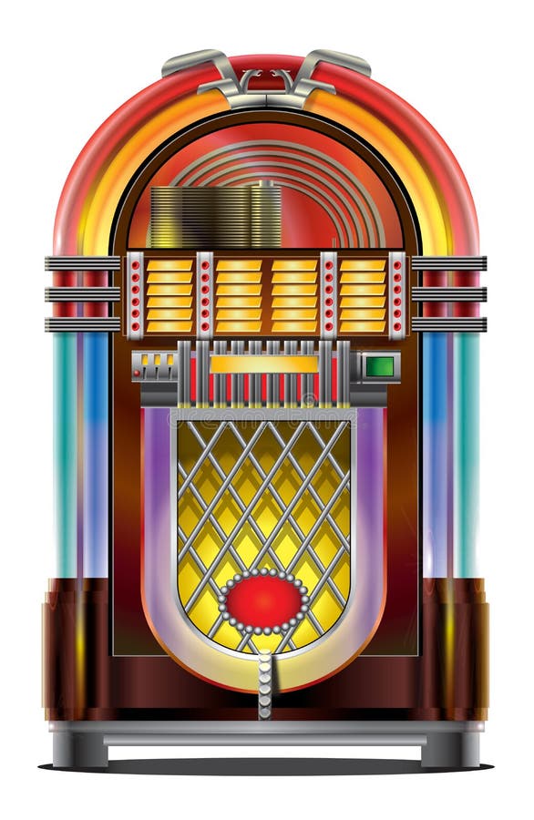Download Jukebox on white stock vector. Illustration of fashioned - 6998741