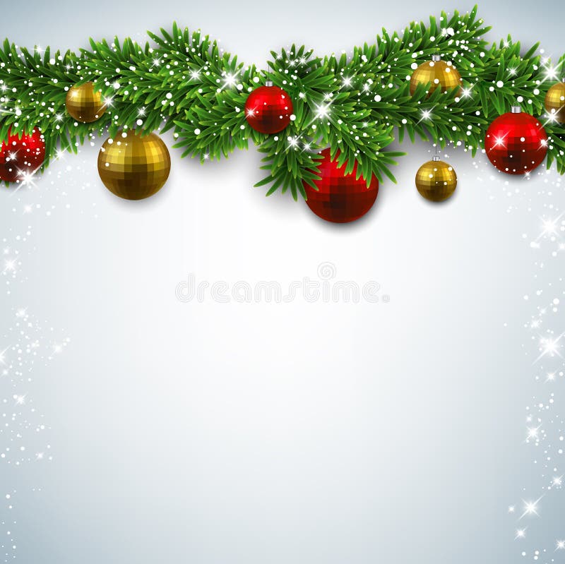 Julbakgrund med granfilialer. royaltyfri illustrationer