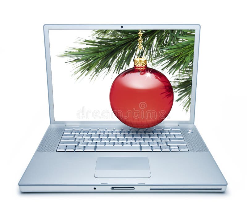 juldatoronline-shopping arkivfoto juldatoronline-shopping arkivfoto